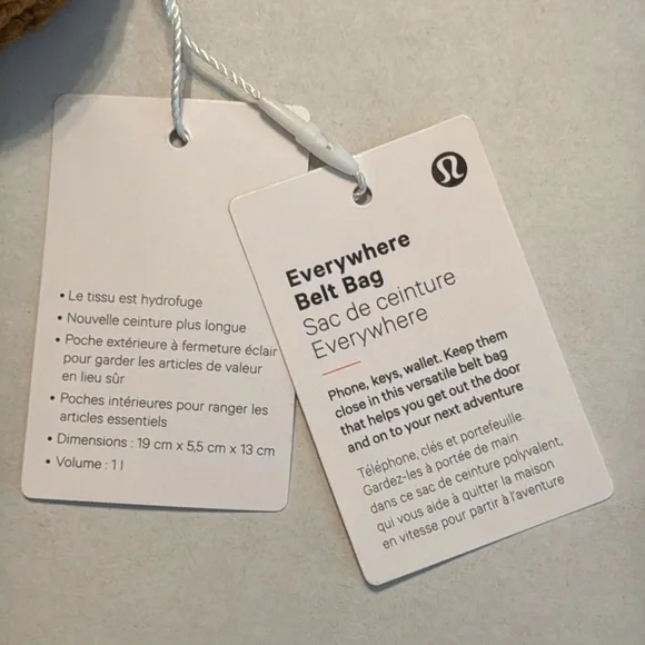 NWT Lululemon Everywhere Fleece Belt Bag Burnt Caramel - Picture 15 of 16